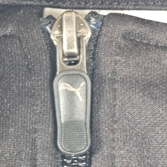 Puma Full-Zip Track Jacket With Graphic Stripes Mens Size XL Black - Picture 9 of 16
